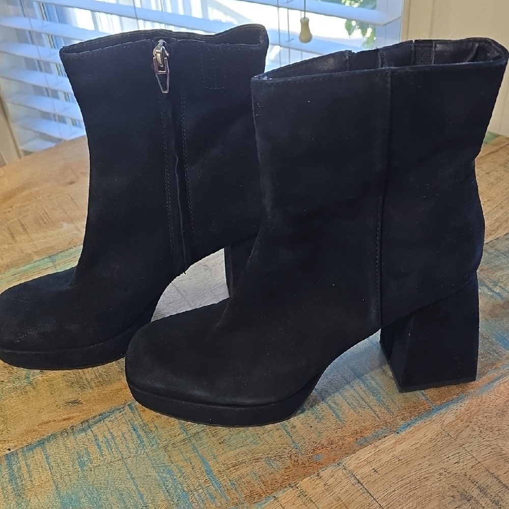 Black Suede Ankle Boots